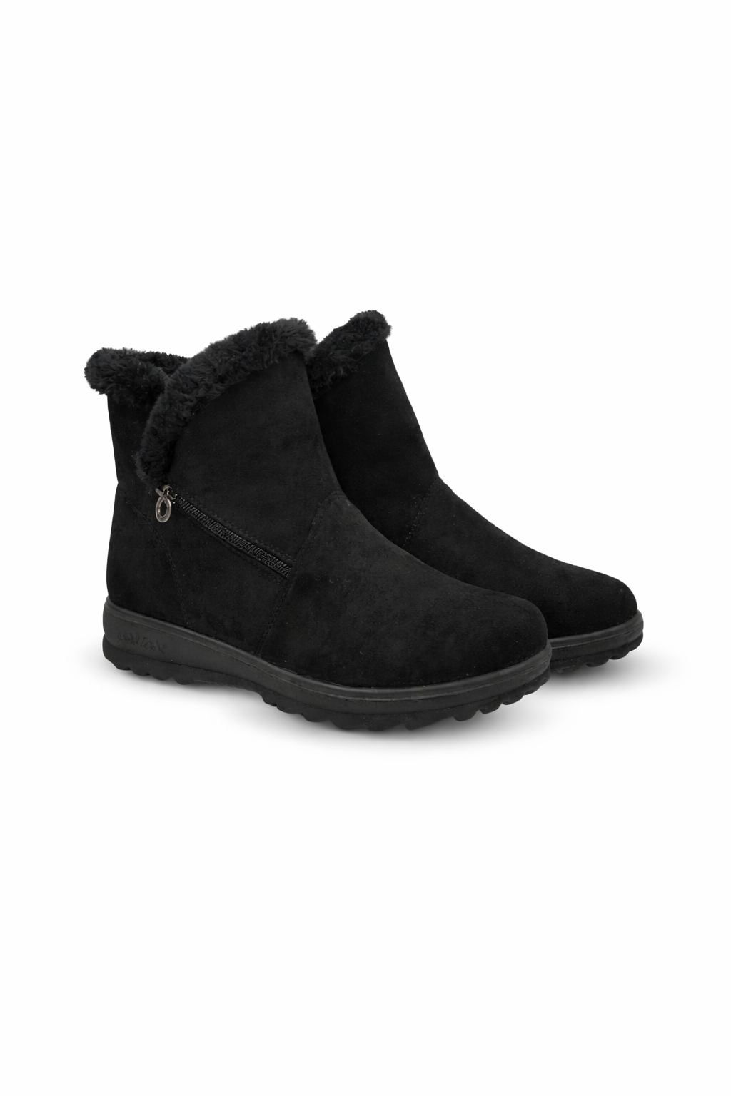 Savanna Suede Ankle Fur Boots