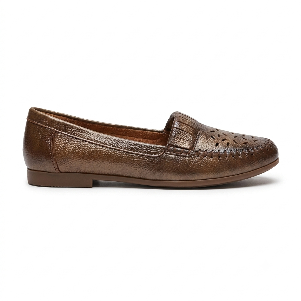 Cirelle Leather Classic Perforated Ballerinas