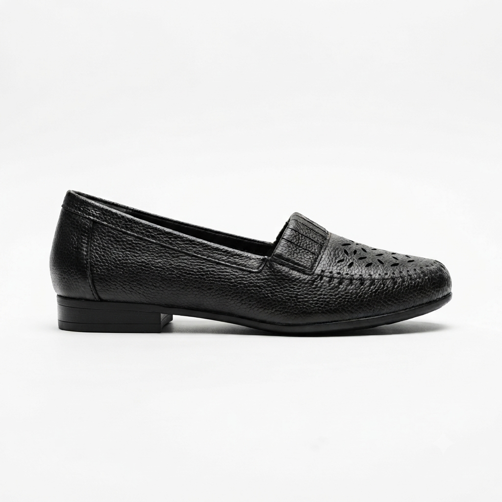 Cirelle Leather Classic Perforated Ballerinas