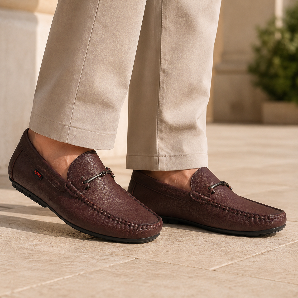 James Cushioned Leather Loafers - The Heels India