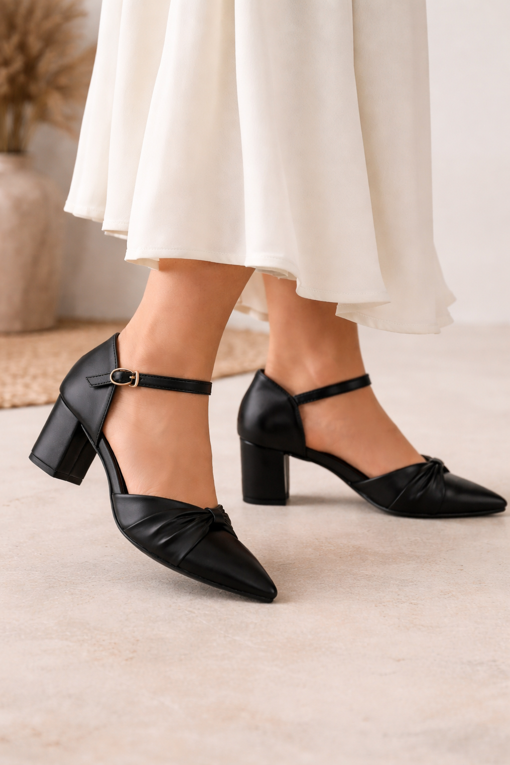 Gemma Swirl Block Heel Sandals - The Heels India