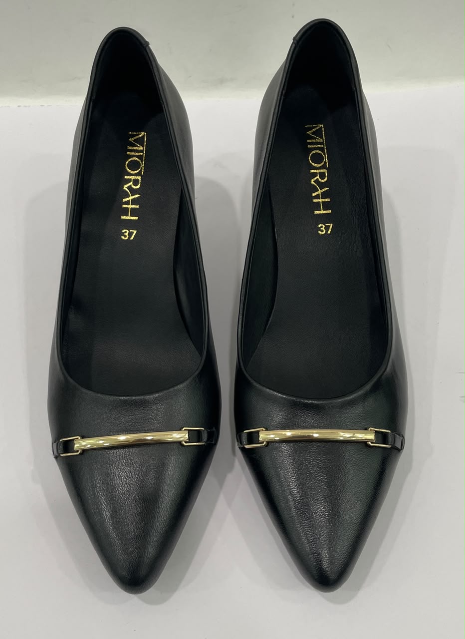 NOA Premium Leather Kitten Heels - The Heels India