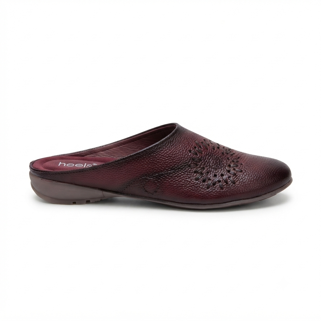 Lydia Leather Back Open Everyday Mules