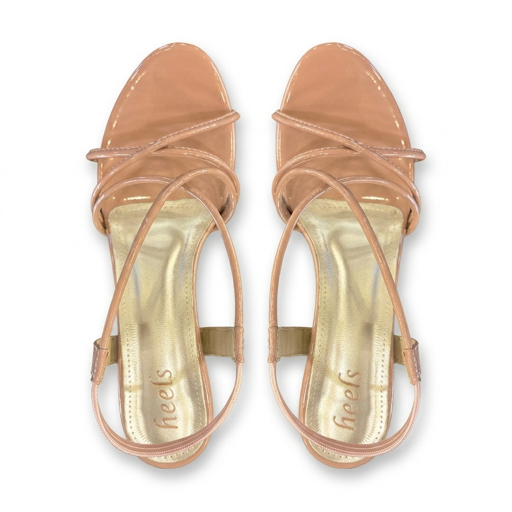 Aurelia Strappy Gladiator Patent Block Heels - The Heels India