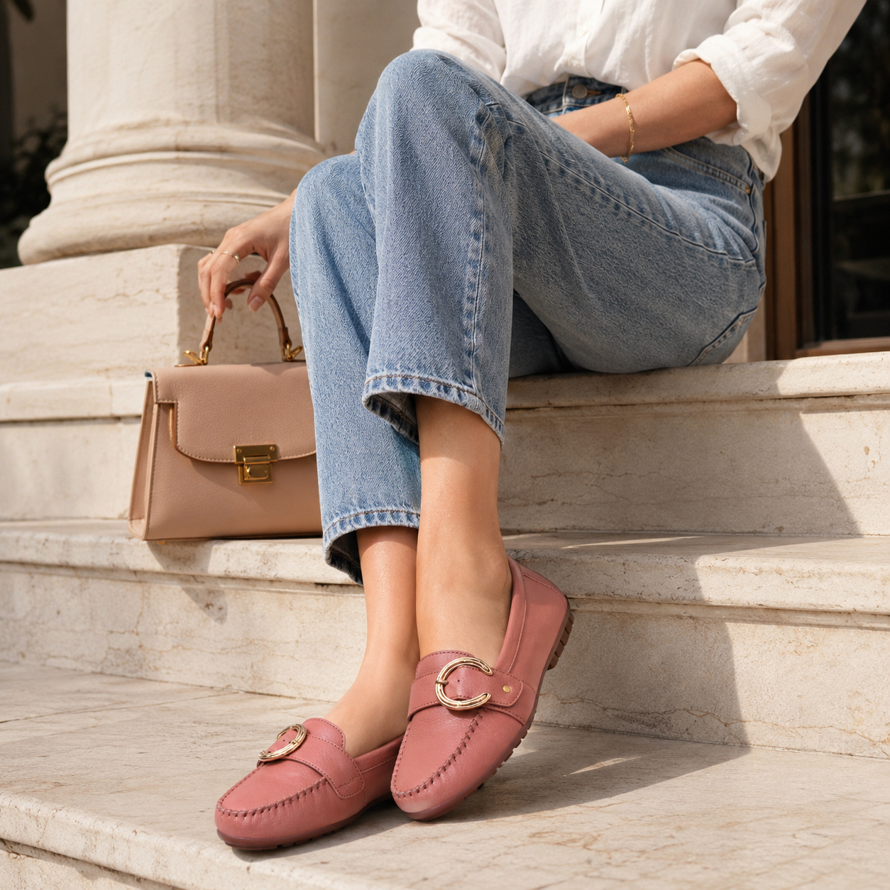 Bonnie Leather Loafers - The Heels India