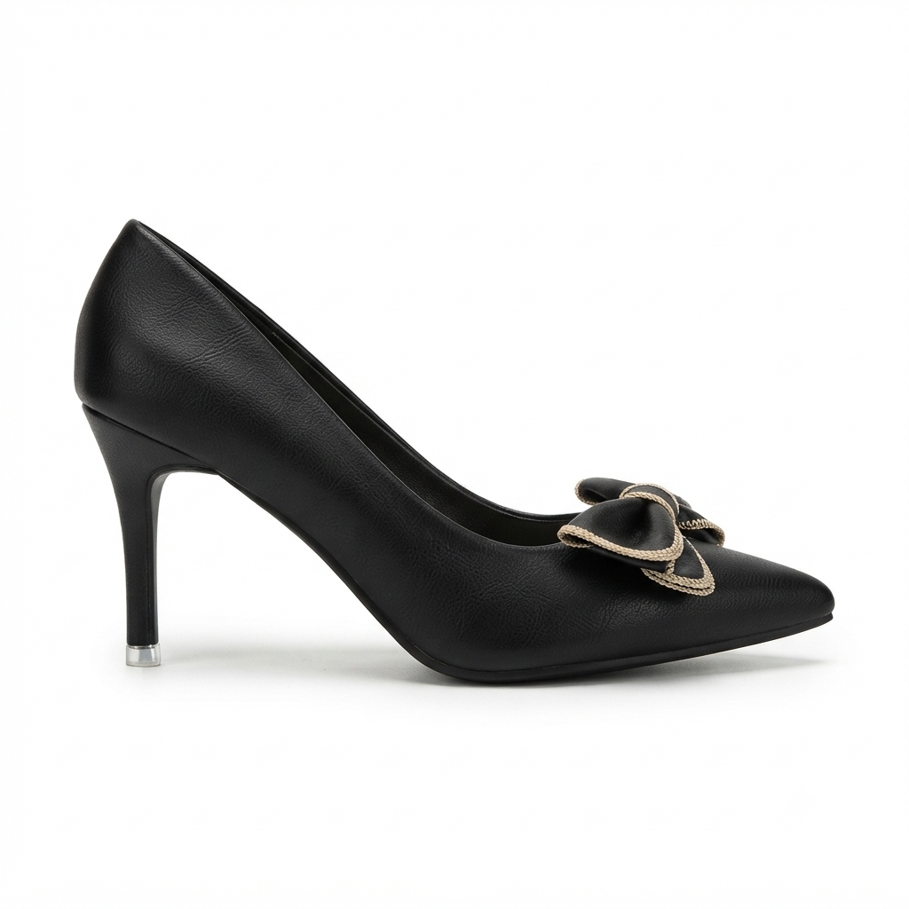 Rosalia Bow Pencil Heel Stilettos