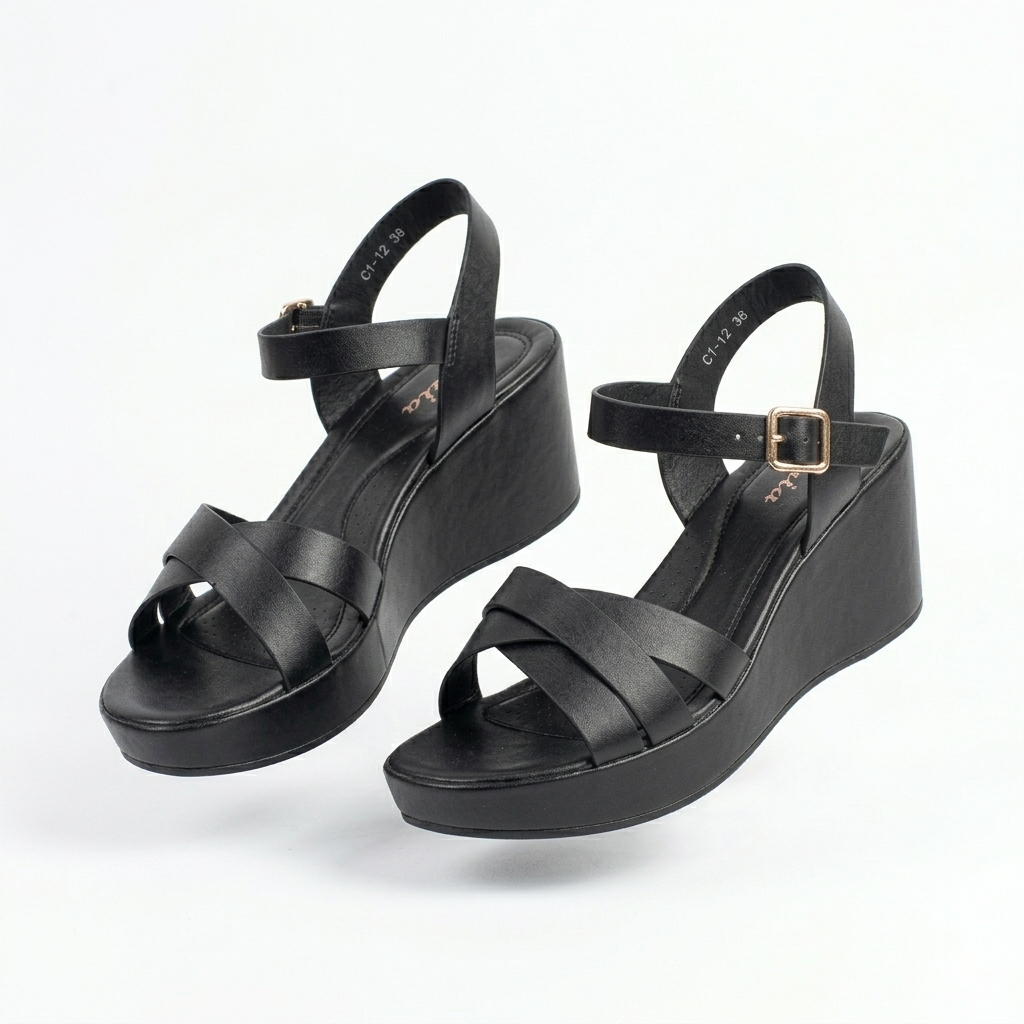 Tory Strappy Wedge Comfort Summer Sandals - The Heels India