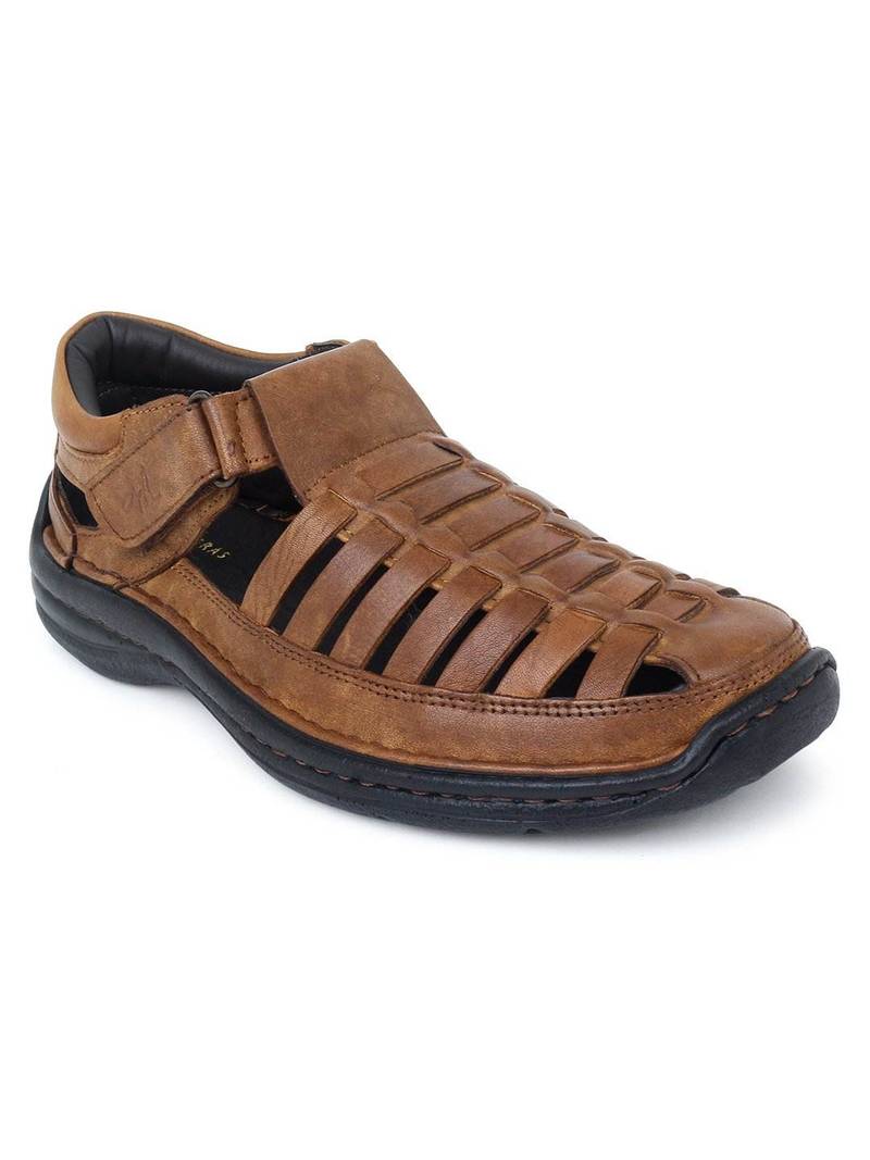 Matteo Leather Roman Sandals - The Heels India