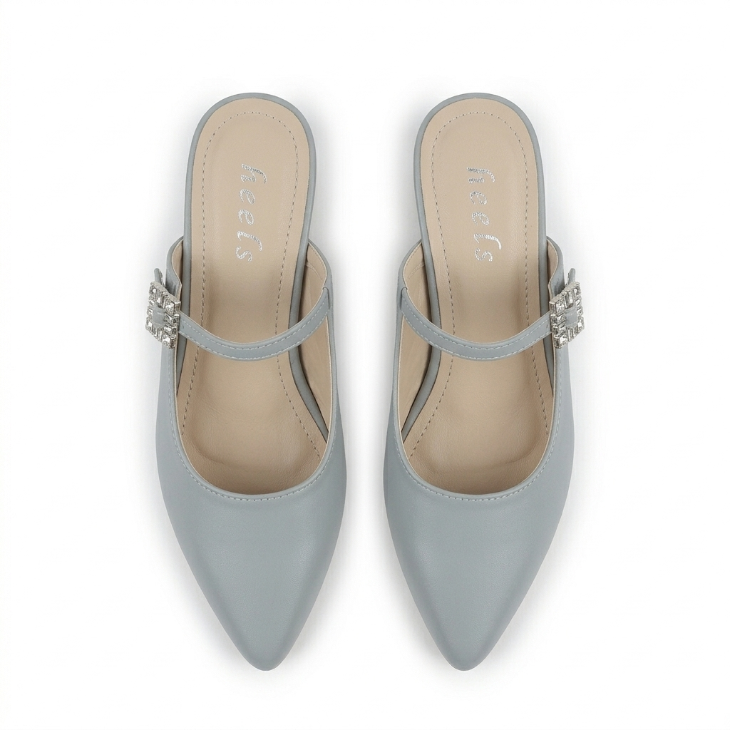 Julia Back Open Mid Heel Mary Janes