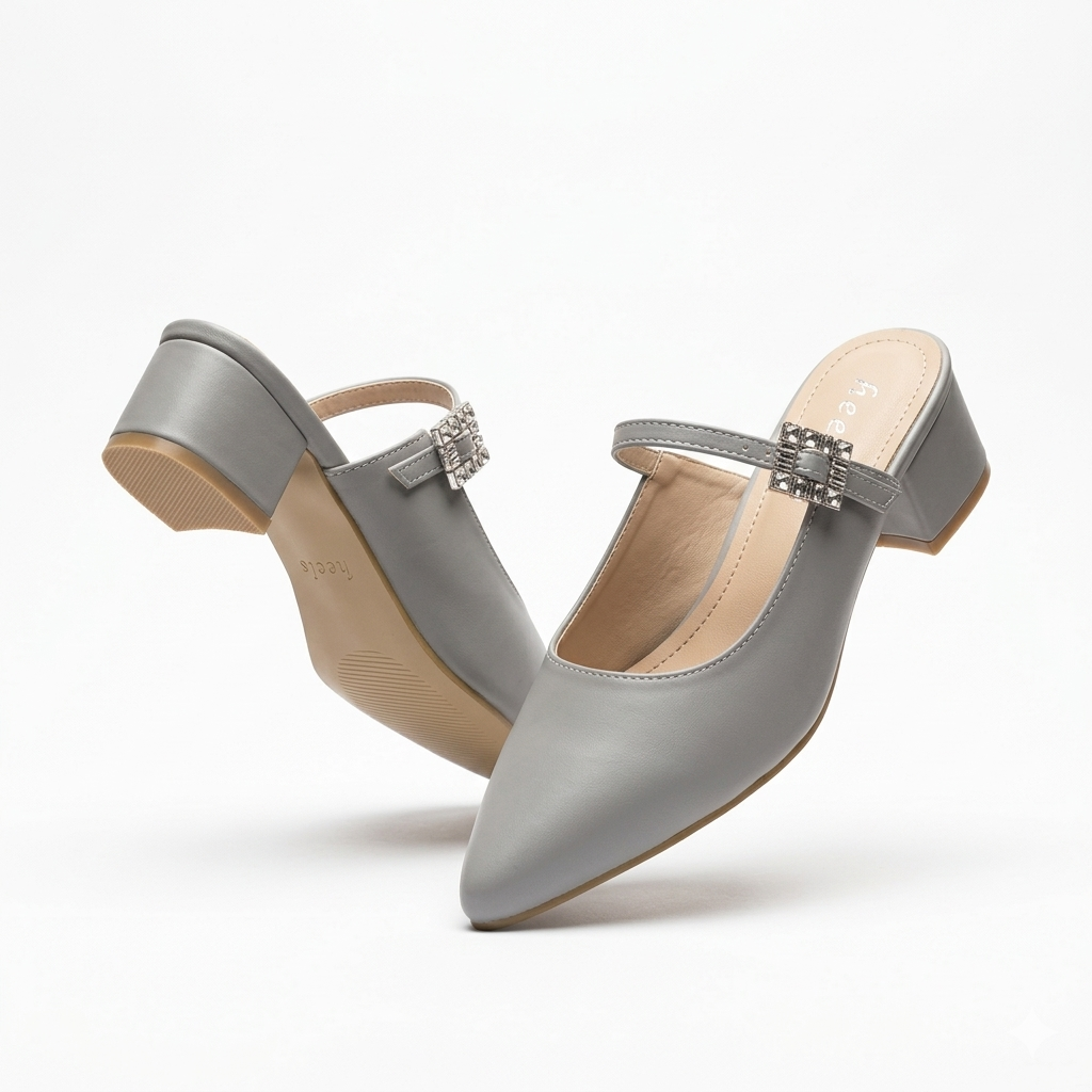 Julia Back Open Mid Heel Mary Janes