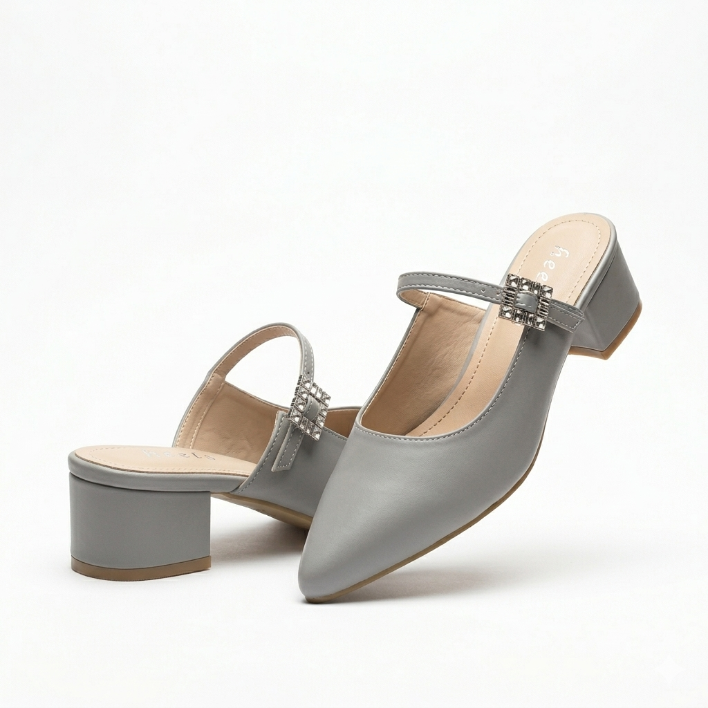 Julia Back Open Mid Heel Mary Janes