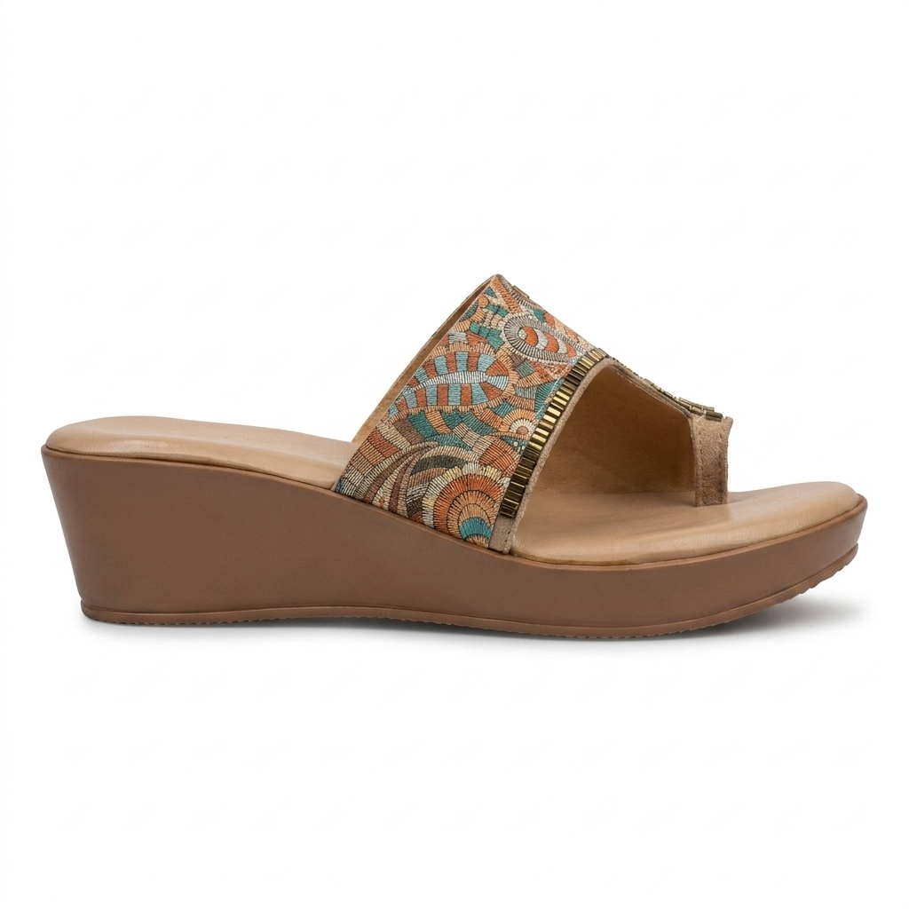 Becky Printed Thumb Wedges