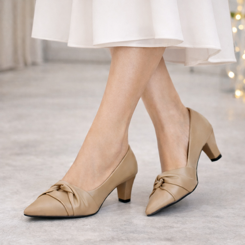 Calypso Swirl Block Heel Stilettoes - The Heels India