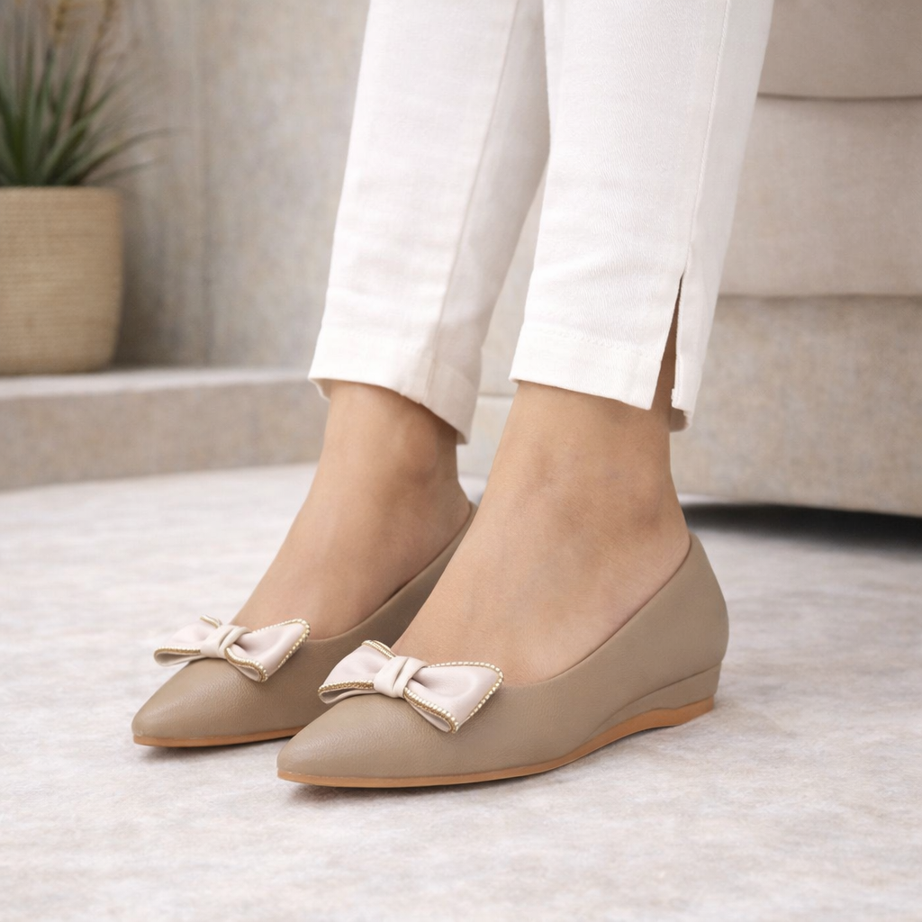 Yvette Flat Bow Ballerinas