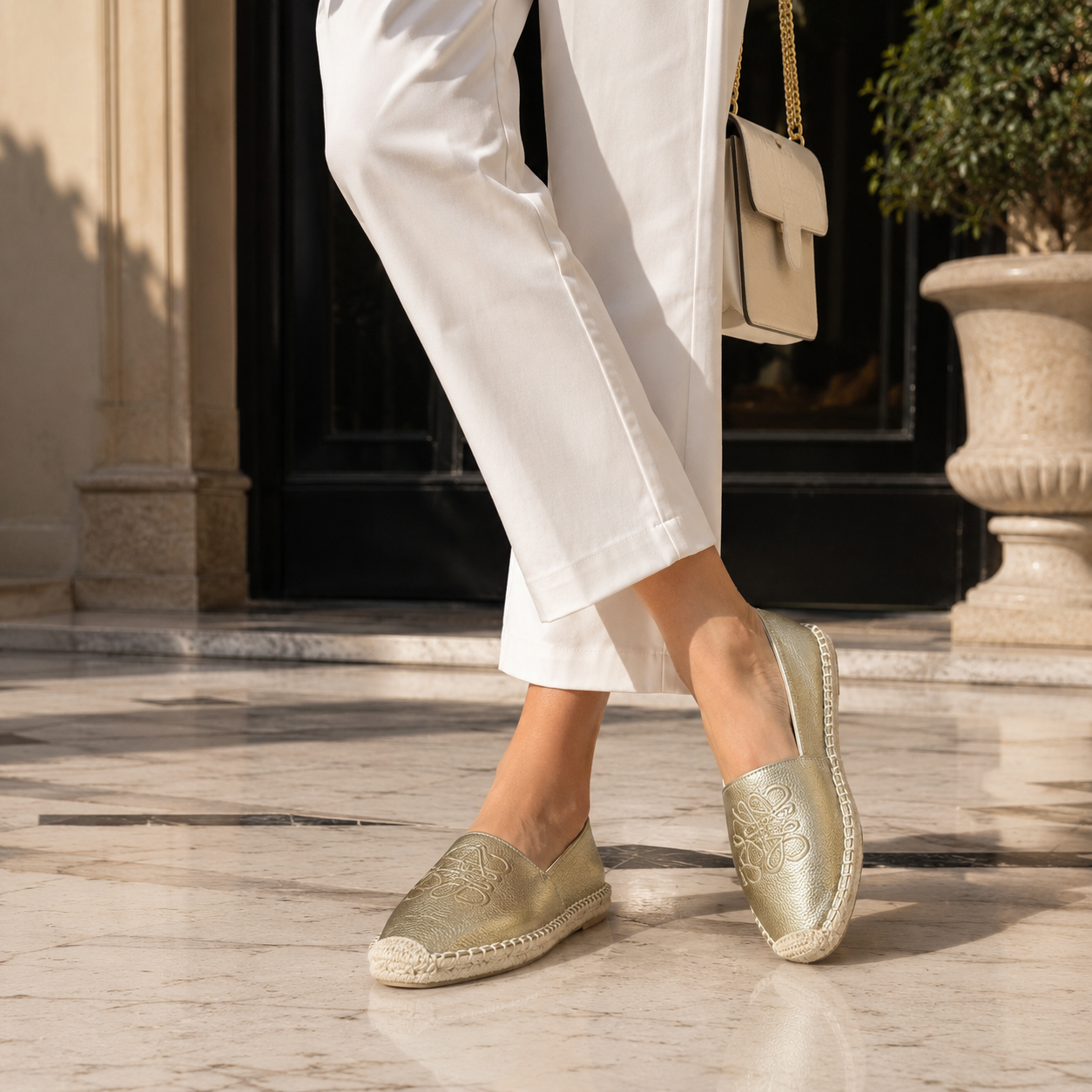Mensho Cushioned Espadrille Slip On Loafers
