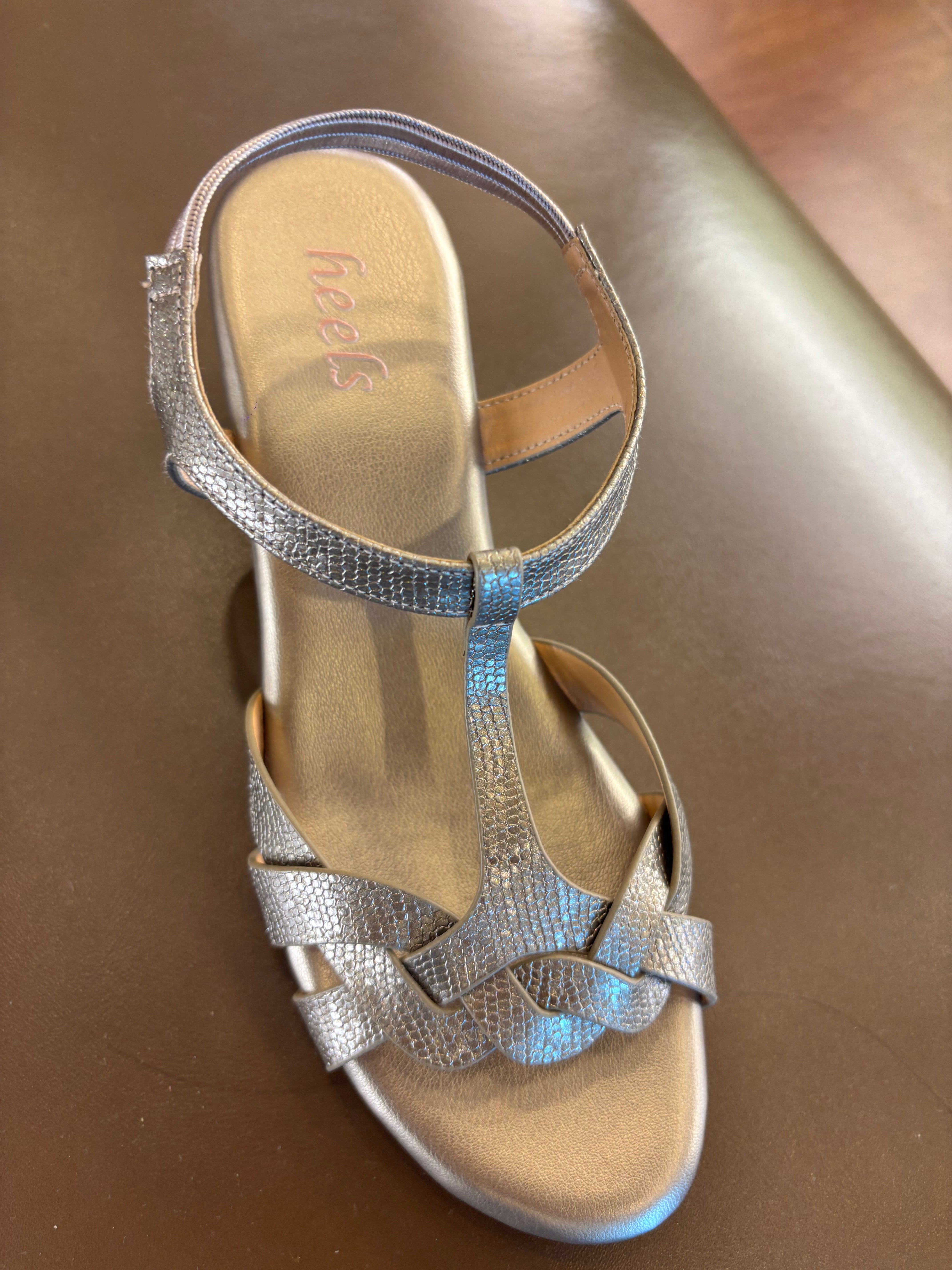 Riley Comfort Back Elastic Wedge Heels - The Heels India
