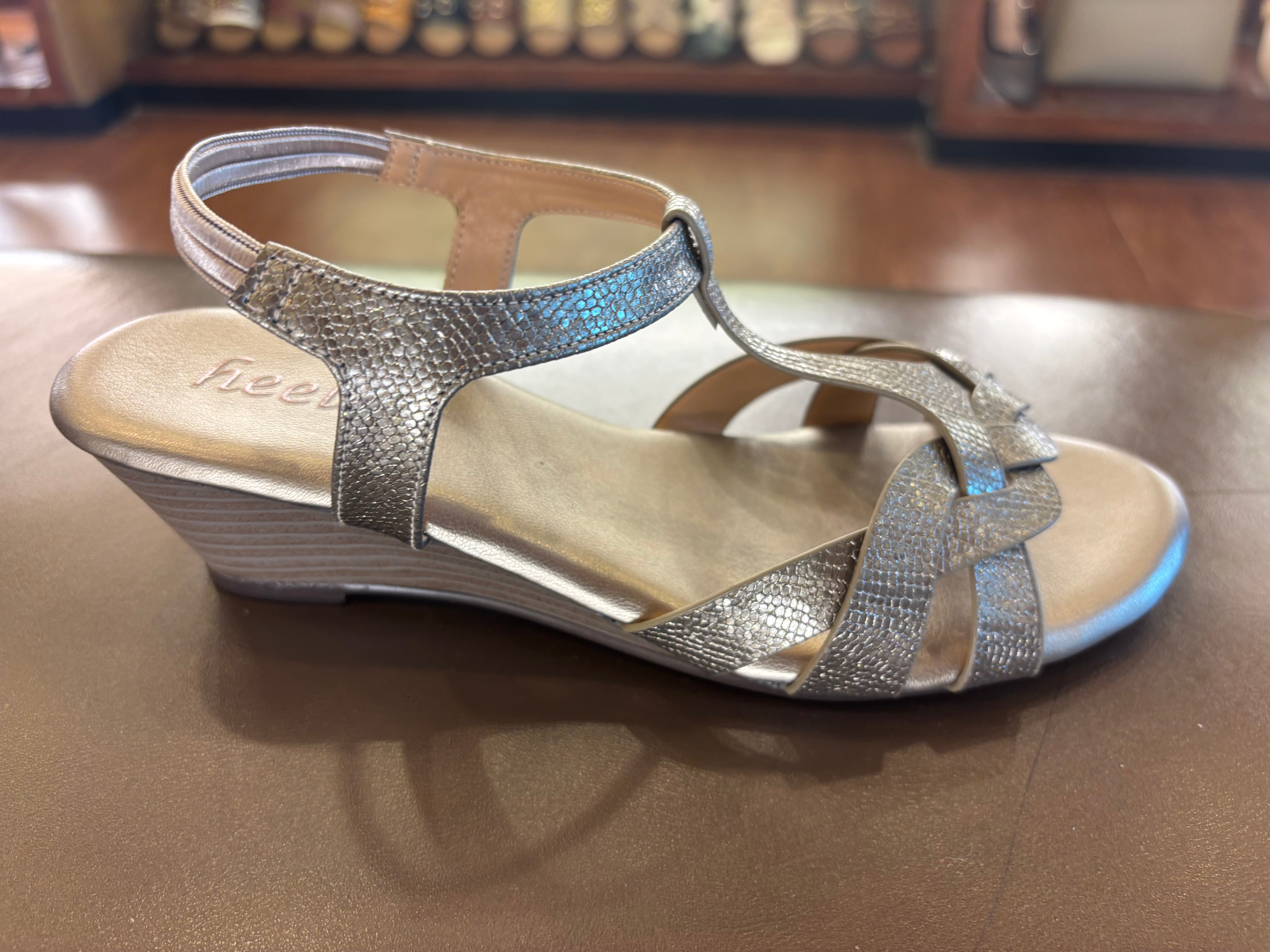 Riley Comfort Back Elastic Wedge Heels - The Heels India