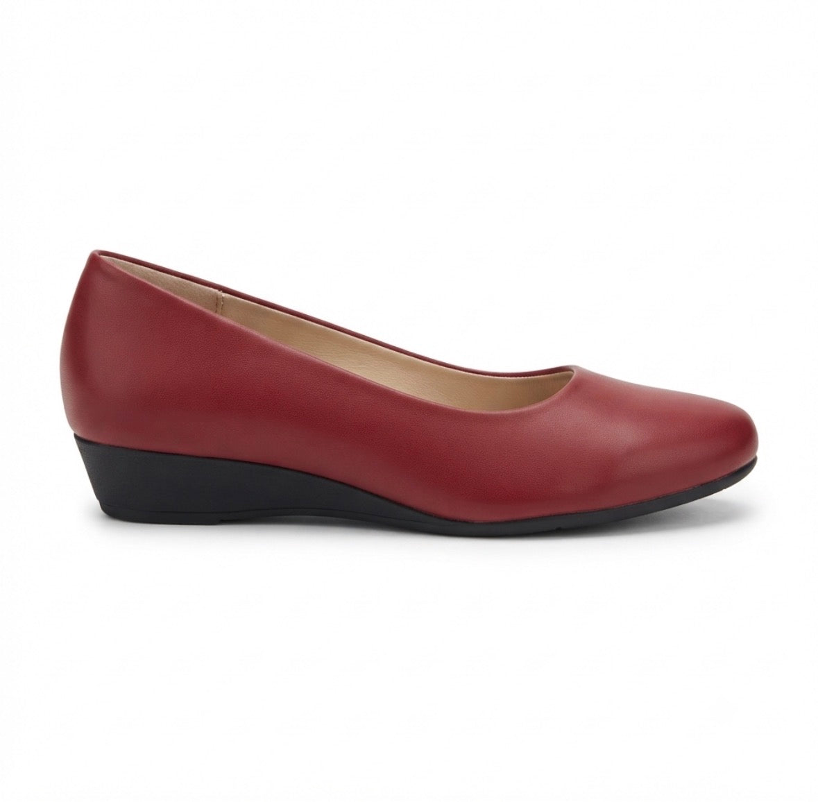 Stella Classic Vegan Ballerinas in Maroon - The Heels India