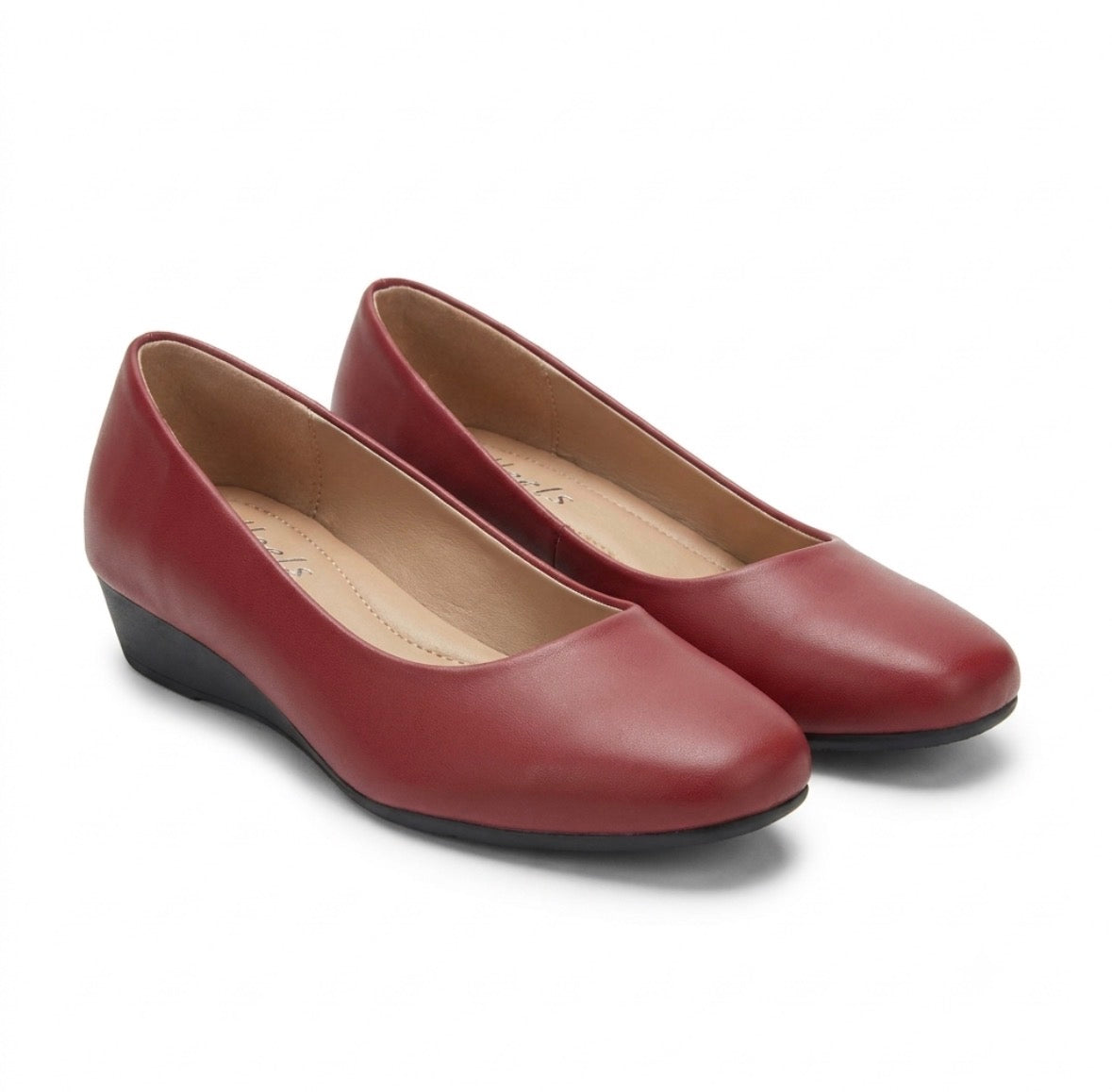 Stella Classic Vegan Ballerinas in Maroon - The Heels India