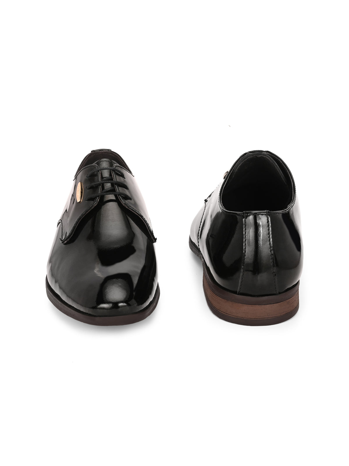 Zidane Patent Leather Derby Lace Up Shoes