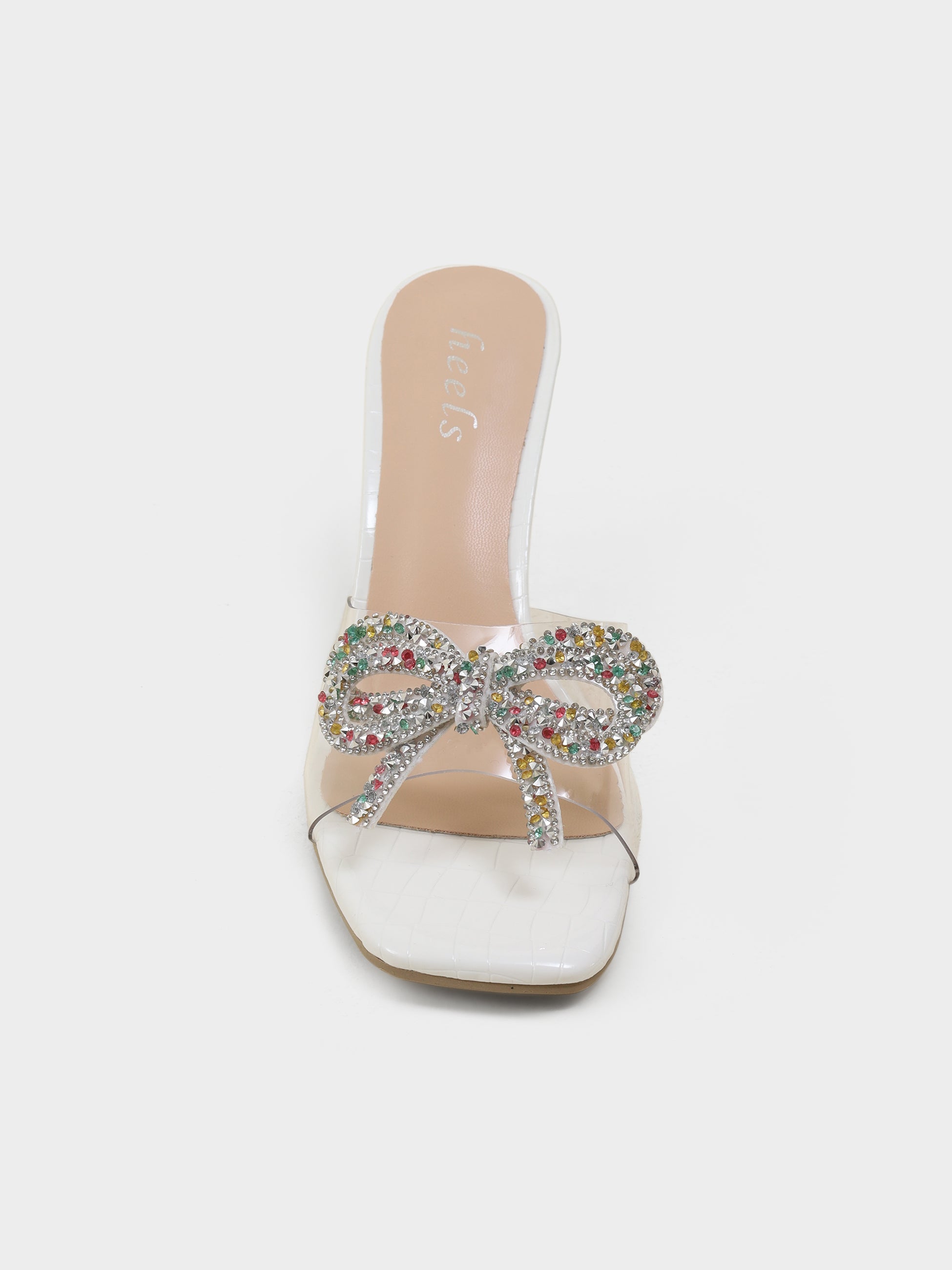Celine Bow Transparent Heels