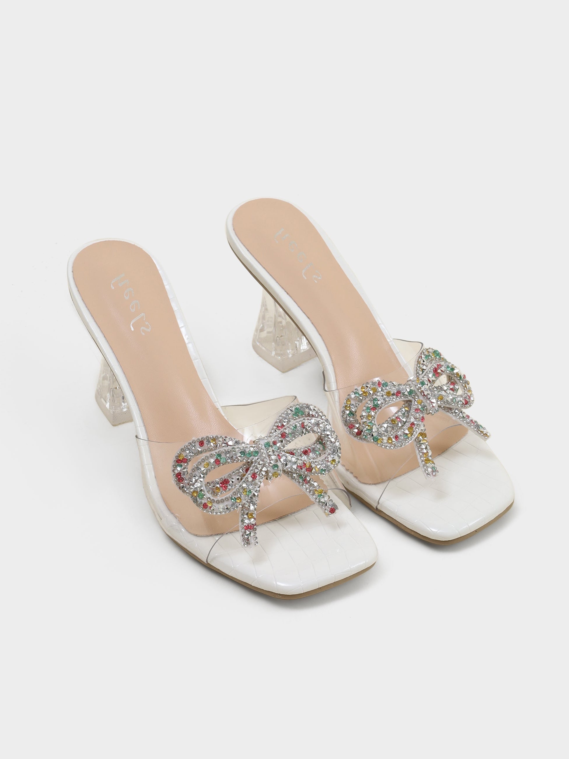 Celine Bow Transparent Heels