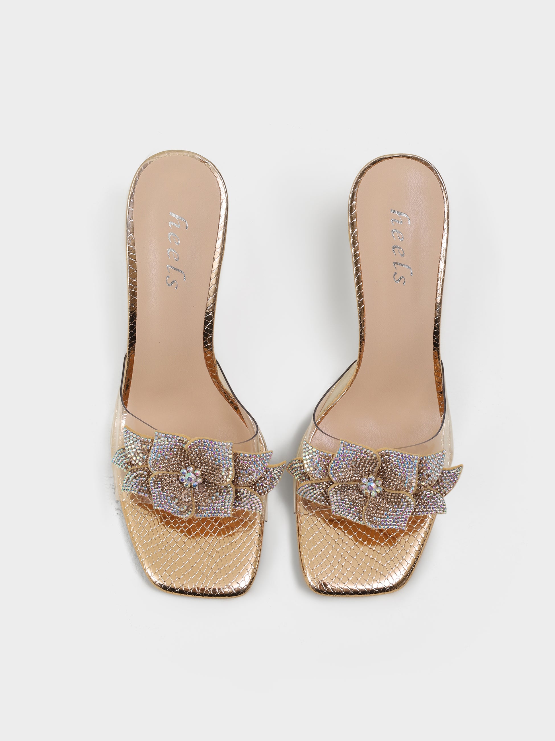 Rosetta Flora Transparent Heels