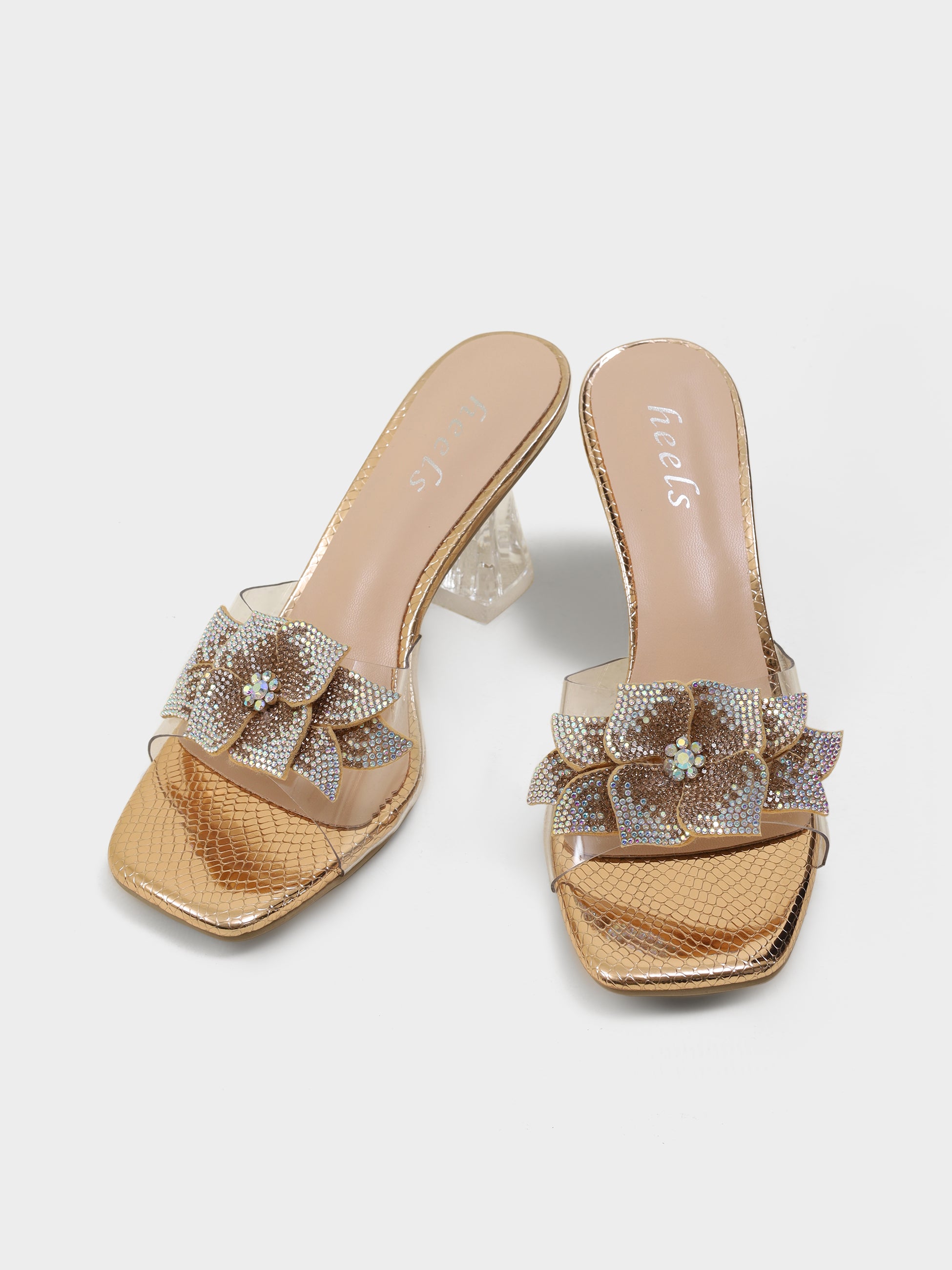 Rosetta Flora Transparent Heels