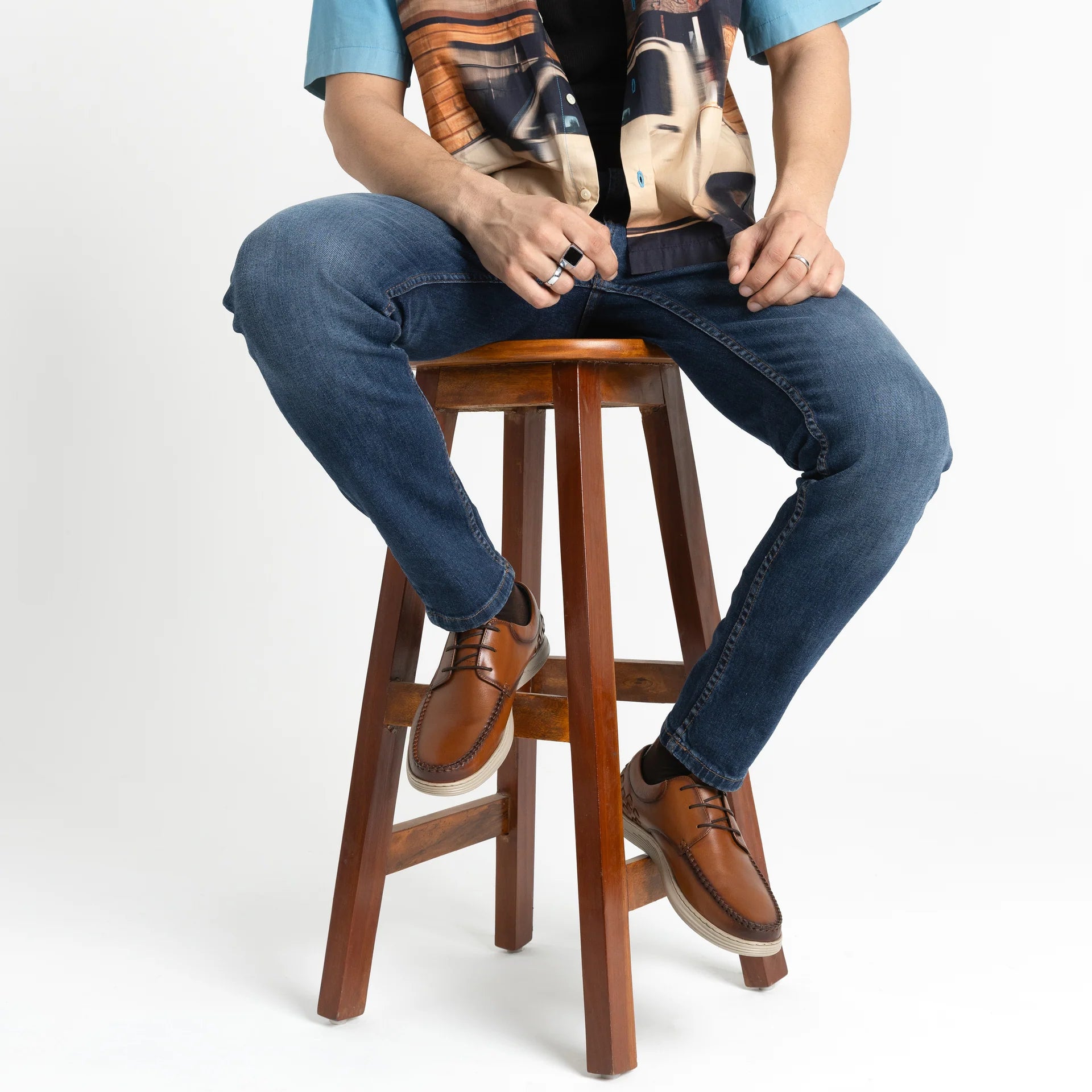 Marina Leather Lace Up Casual Derby