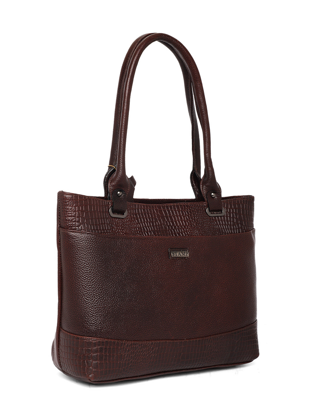 Leather Brown Office Bags for women LHB1042 - The Heels India