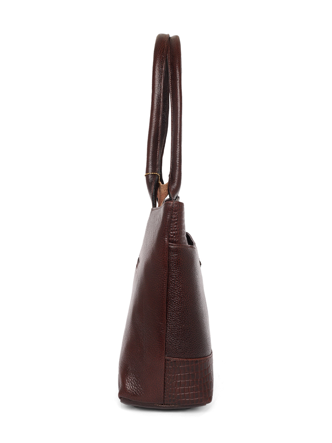 Leather Brown Office Bags for women LHB1042 - The Heels India