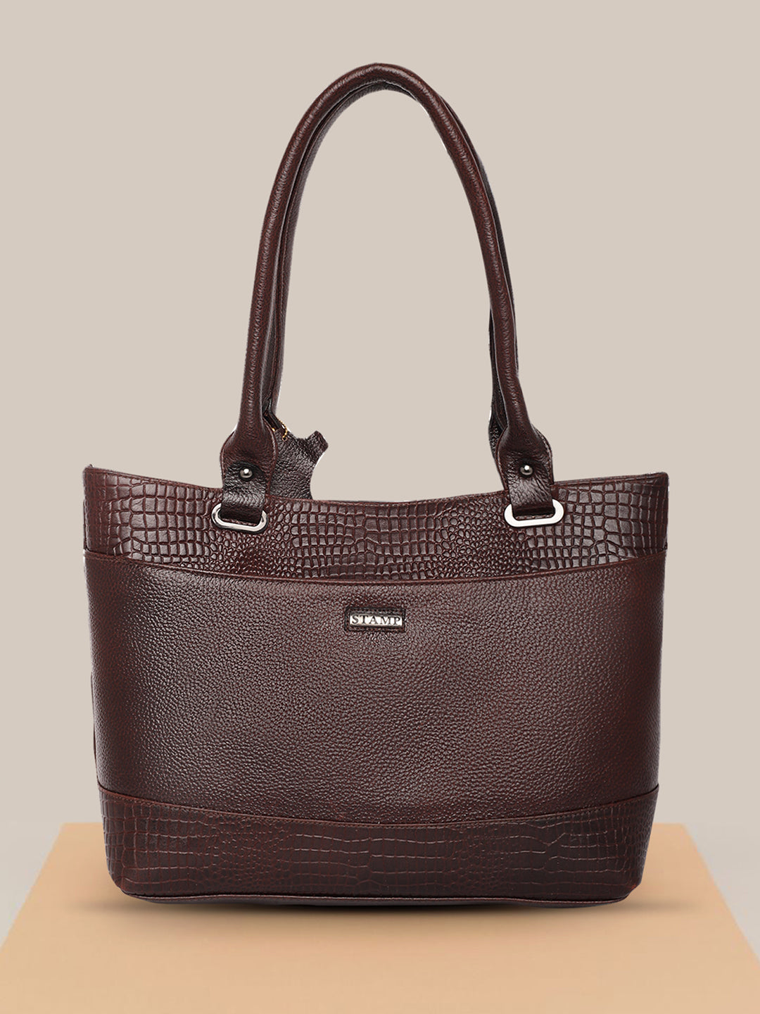 Leather Brown Office Bags for women LHB1042 - The Heels India