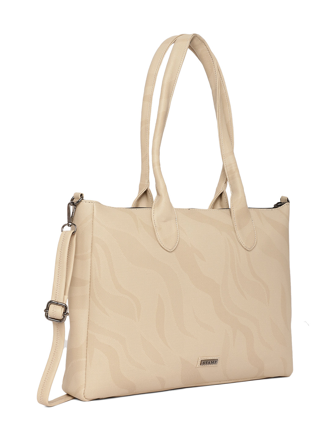 Cream Vegan PU Leather Handbags for women LHB2012 - The Heels India