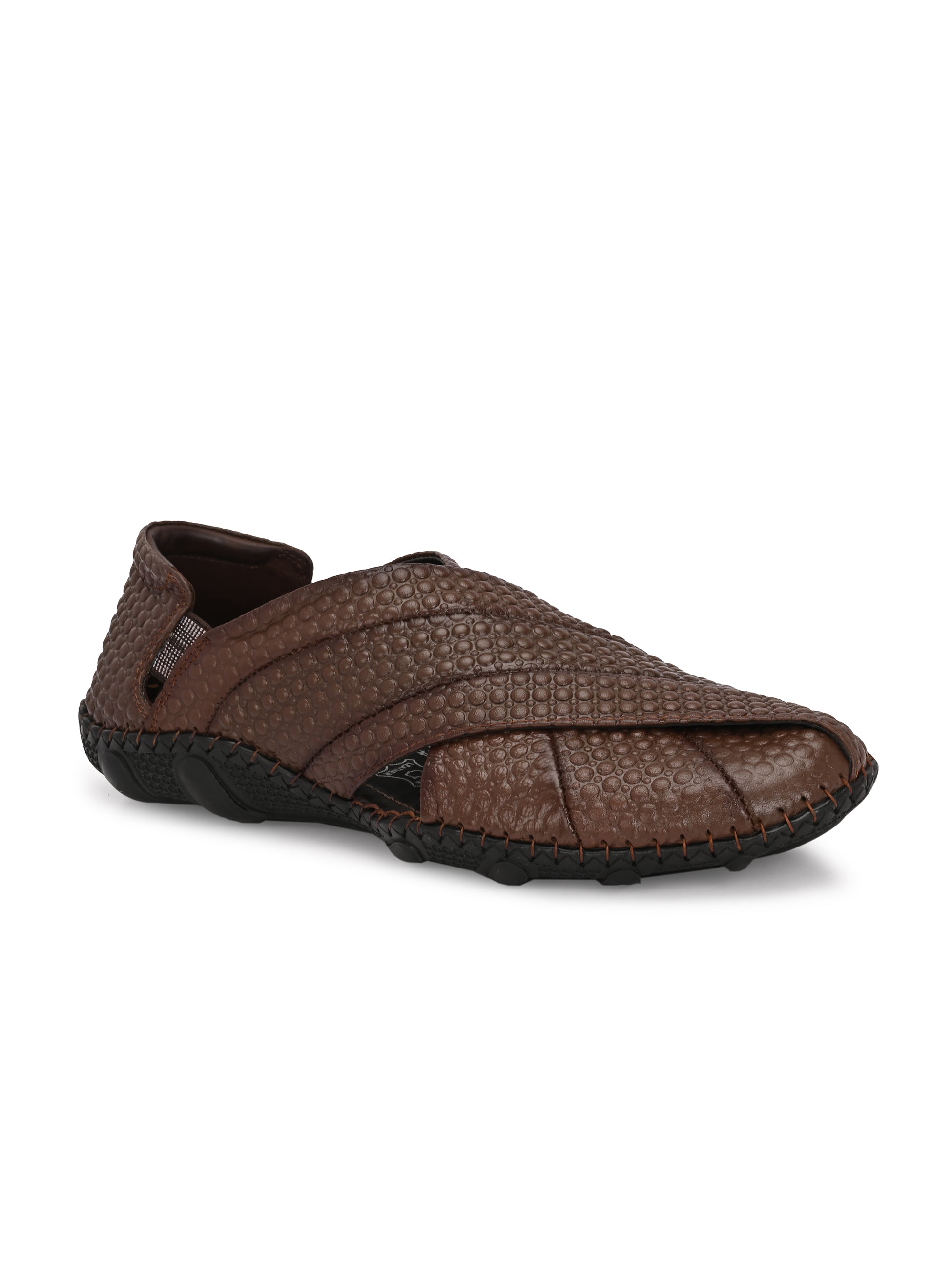 Rayaan Leather Ethnic Cushioned Loafers - The Heels India