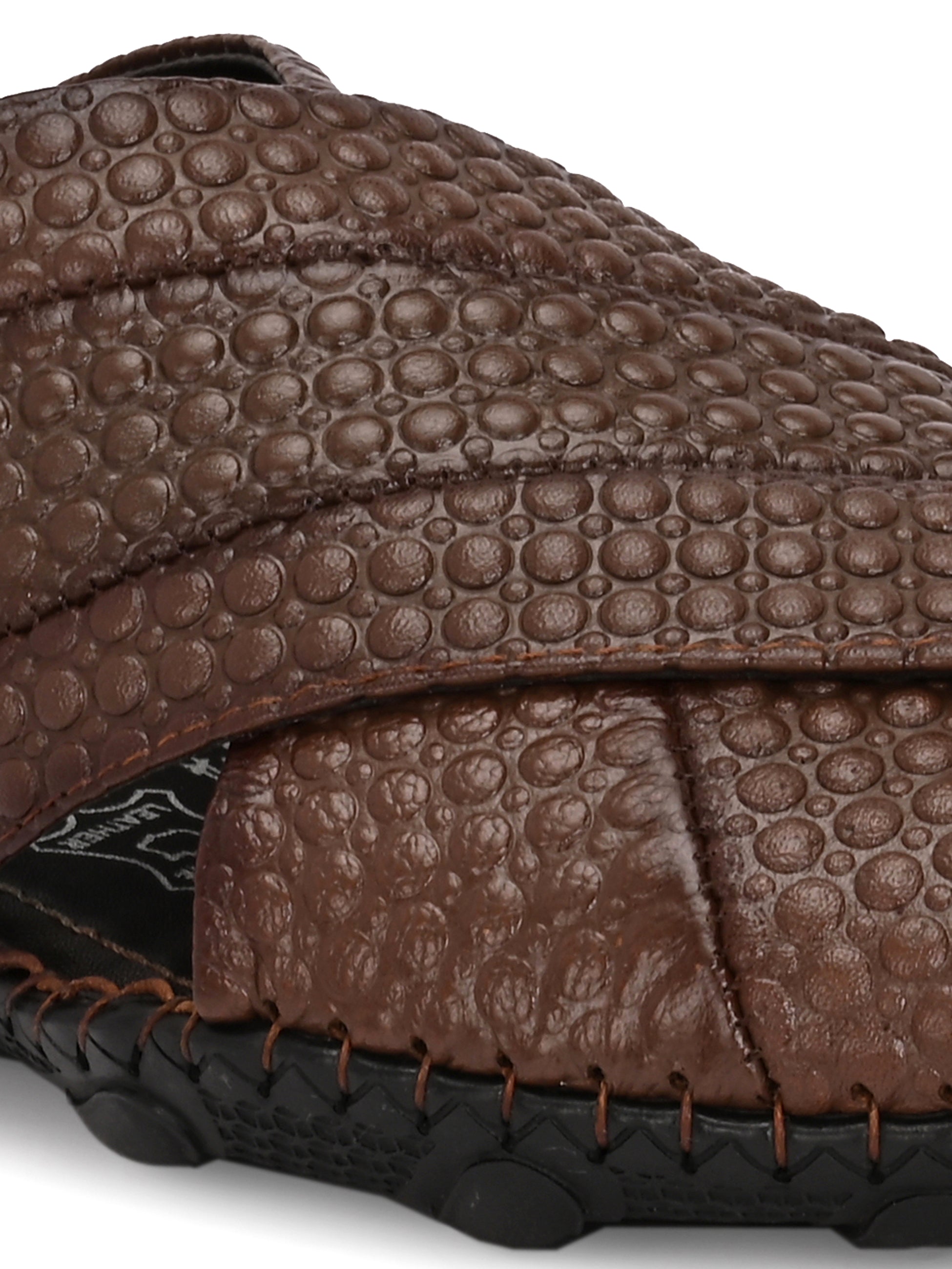 Rayaan Leather Ethnic Cushioned Loafers