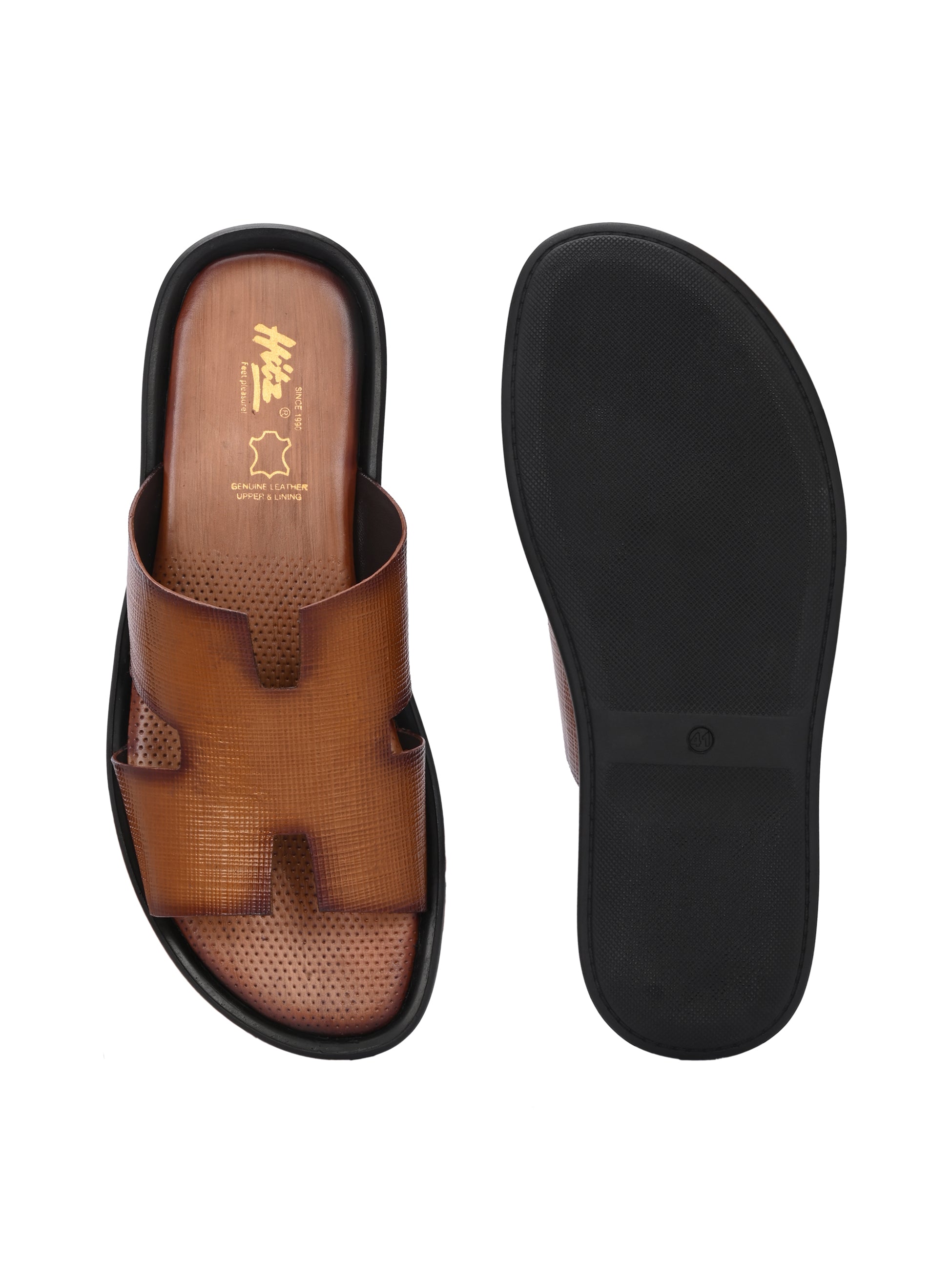 Ottavio Leather Cushioned Slippers - The Heels India