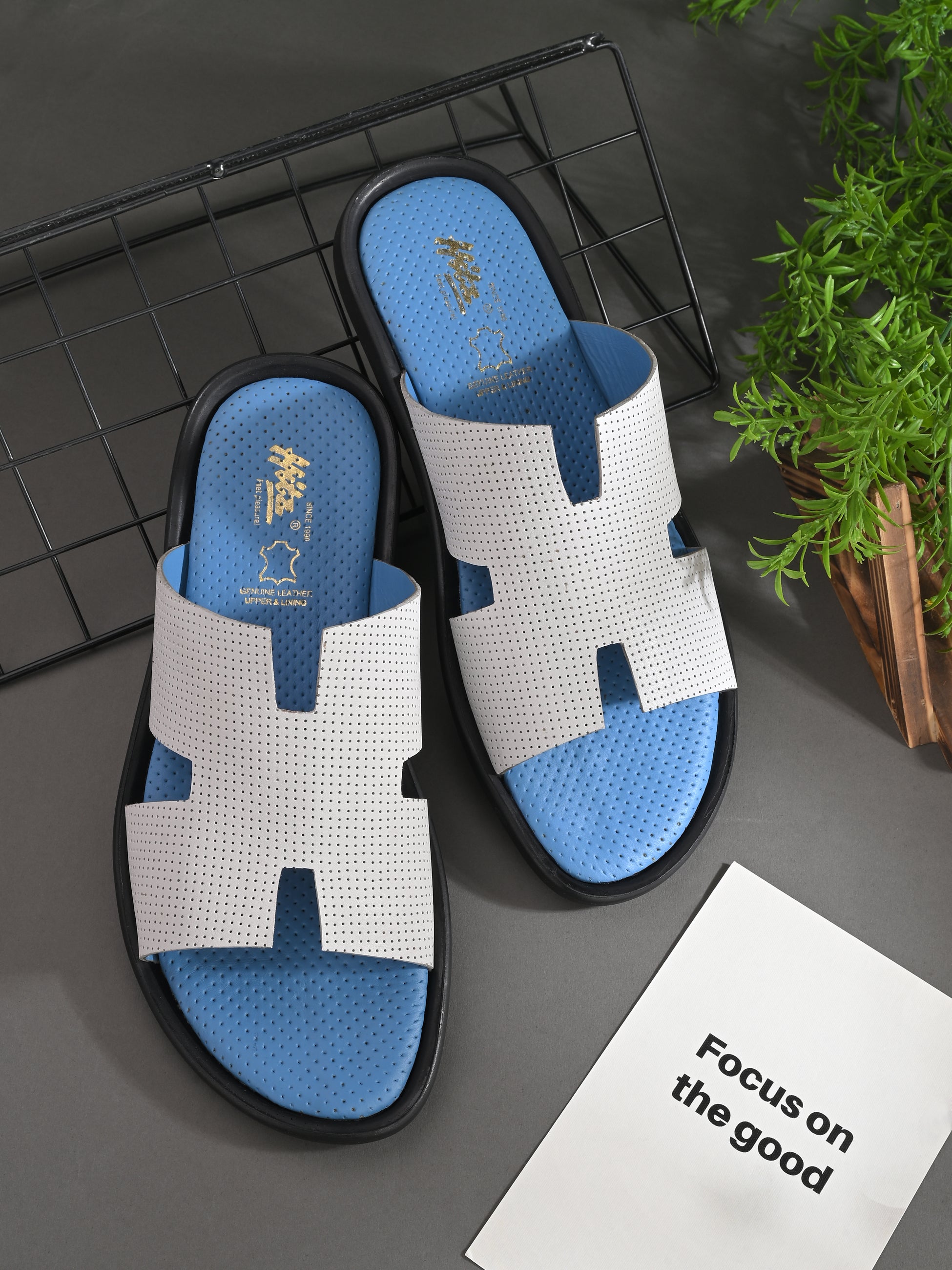 Ottavio Leather Cushioned Slippers - The Heels India