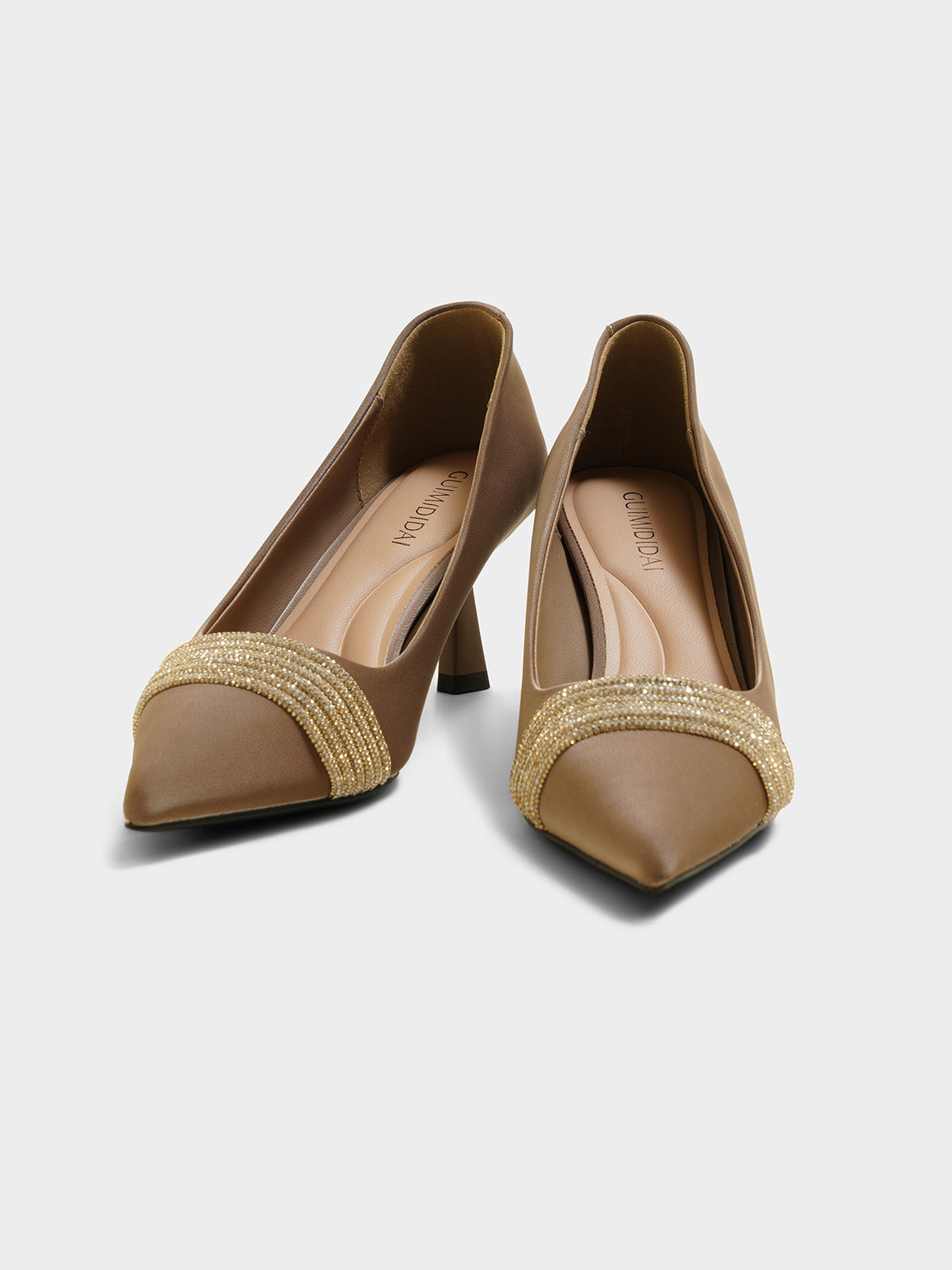 Sofia Khaki Kitten Heels - The Heels India