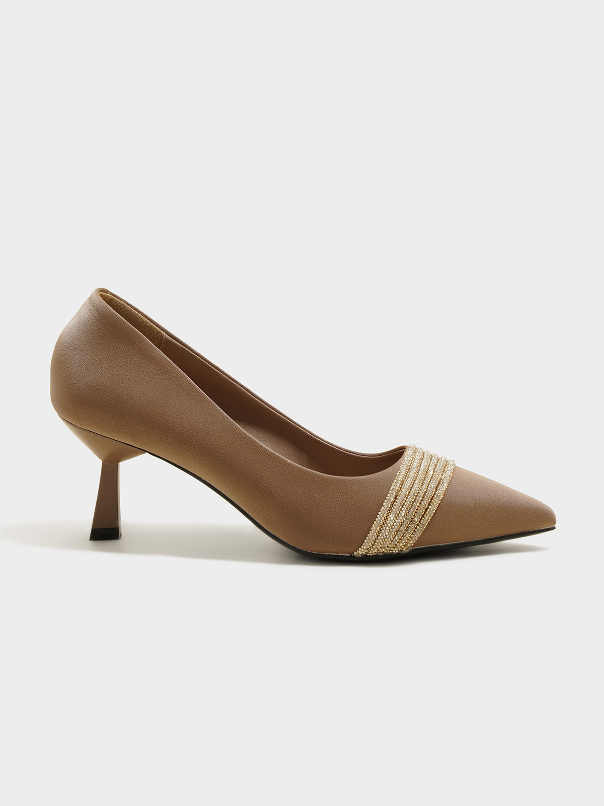 Sofia Khaki Kitten Heels - The Heels India