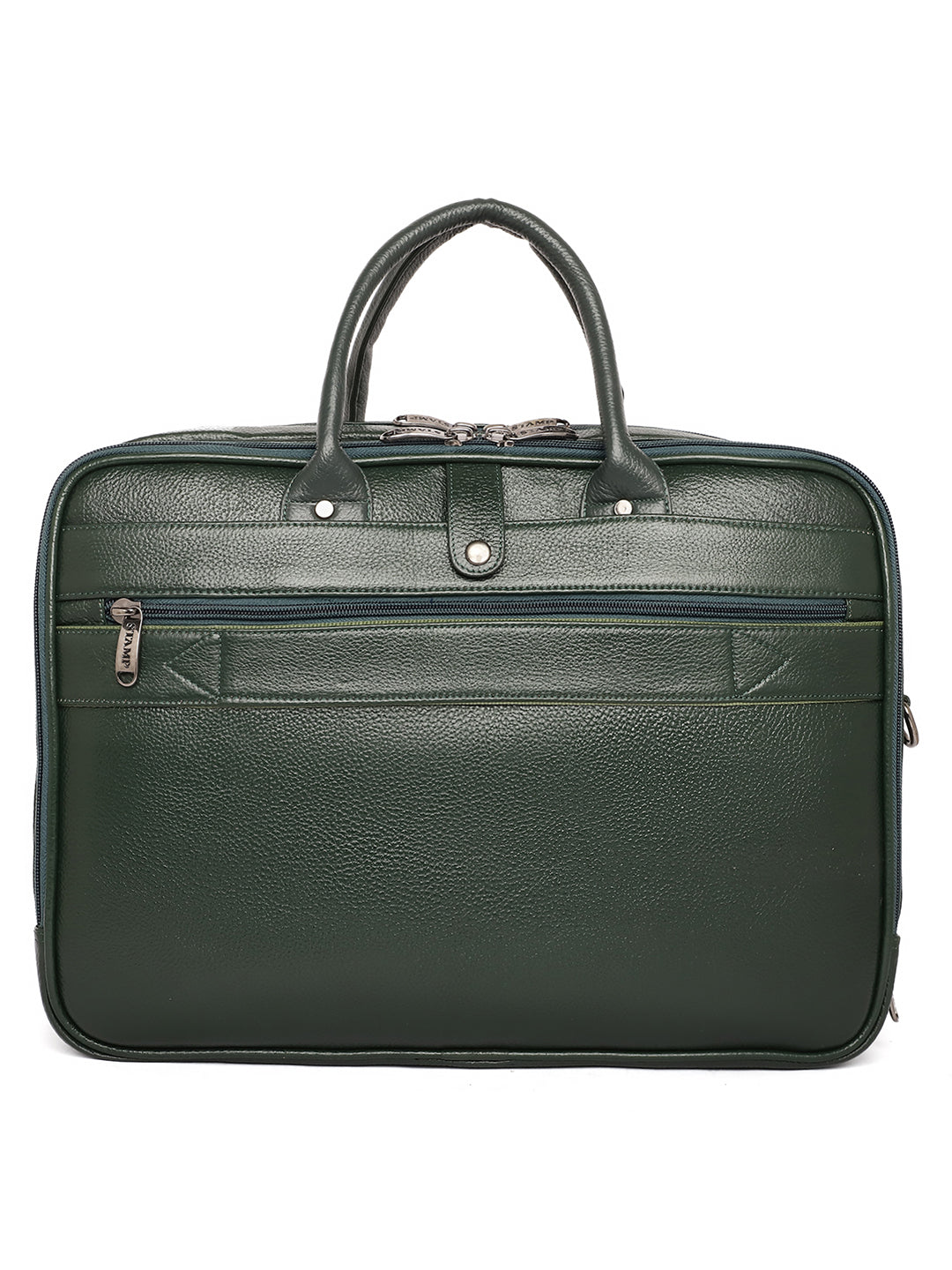 Green Leather Portfolio Office / Laptop Bags ZP12103 - The Heels India