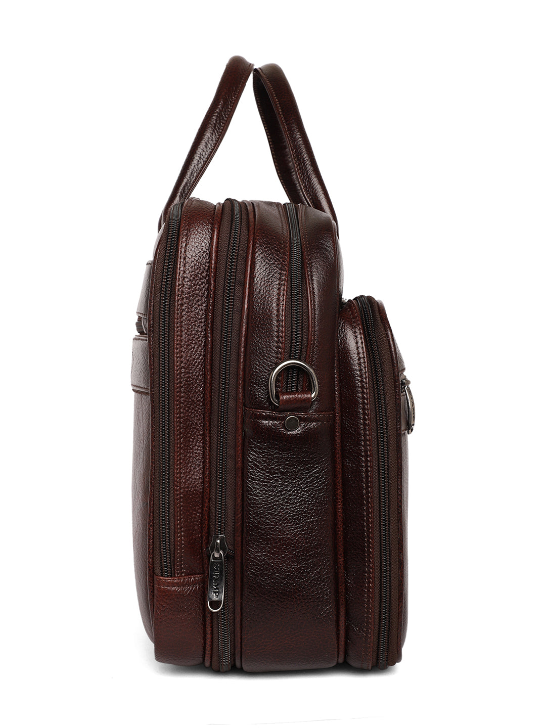 Brown Leather Portfolio Office / Laptop Bags ZP12103 - The Heels India