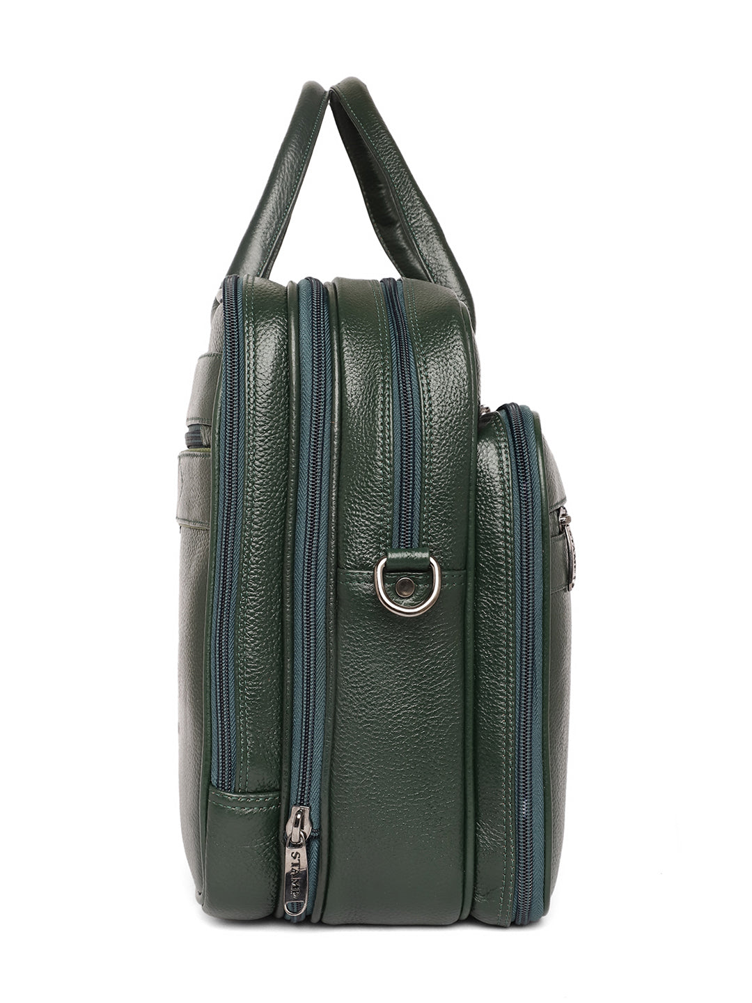 Green Leather Portfolio Office / Laptop Bags ZP12103 - The Heels India
