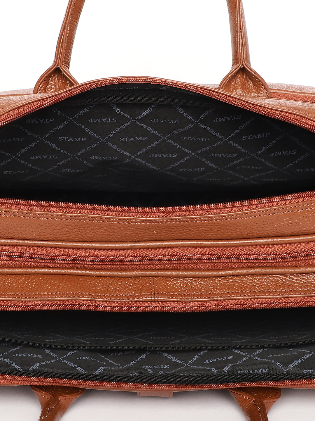 Tan Leather Portfolio Office / Laptop Bags ZP12103 - The Heels India
