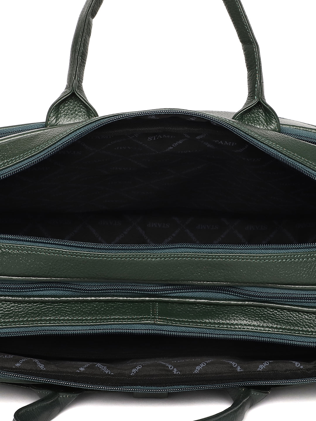 Green Leather Portfolio Office / Laptop Bags ZP12103 - The Heels India