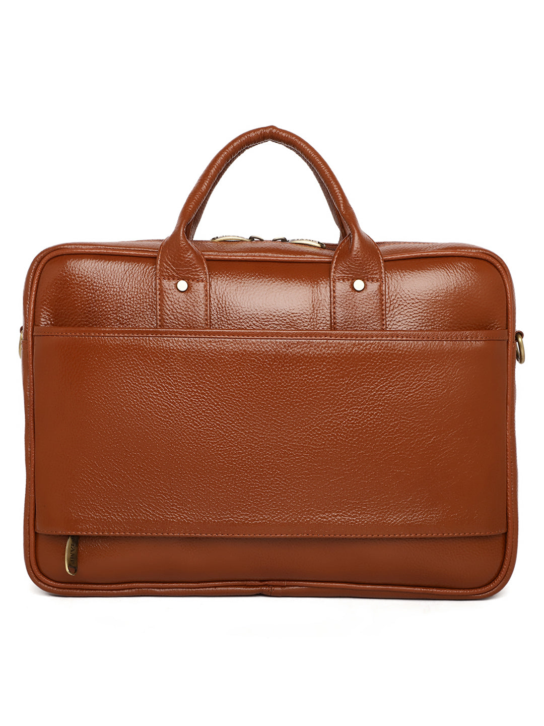 Tan Leather Laptop / Office Bags ZP12110 - The Heels India