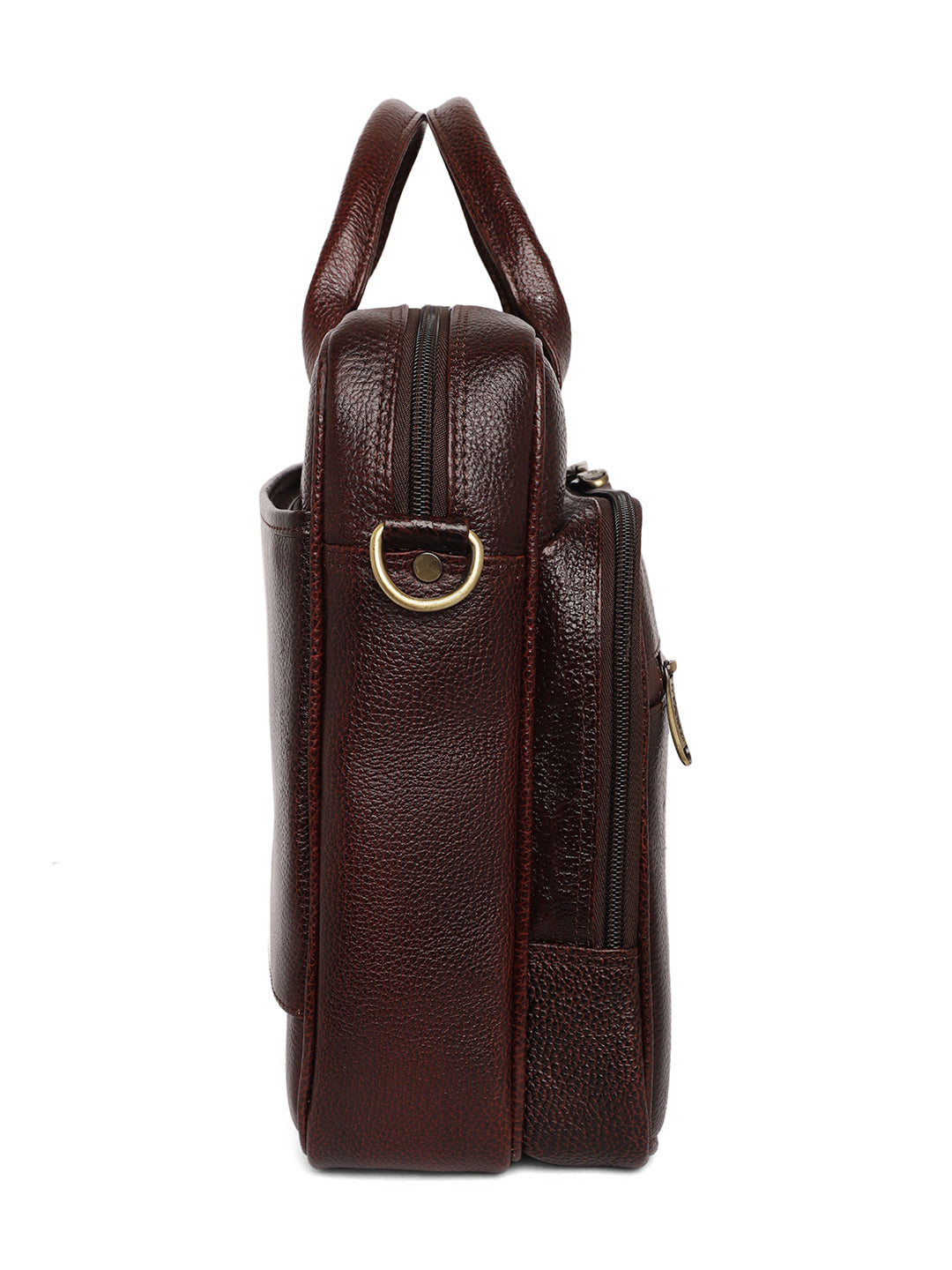 Brown Leather Laptop / Office Bags ZP12110 - The Heels India