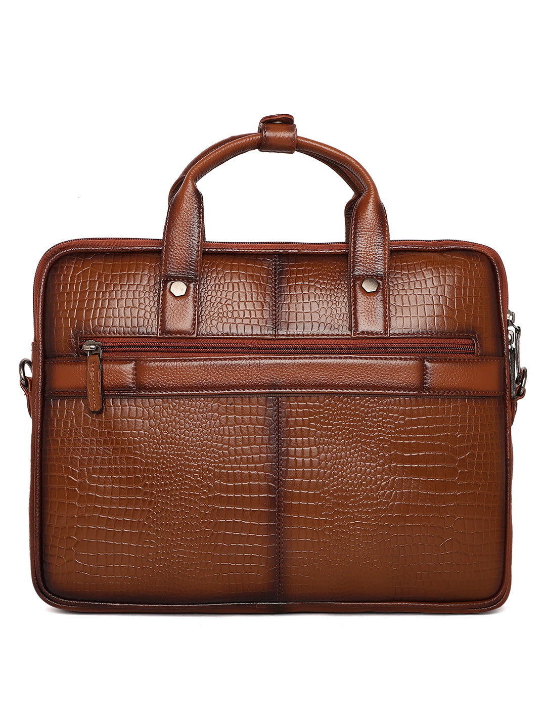 Tan Leather Laptop / Office Bags ZP12136 - The Heels India