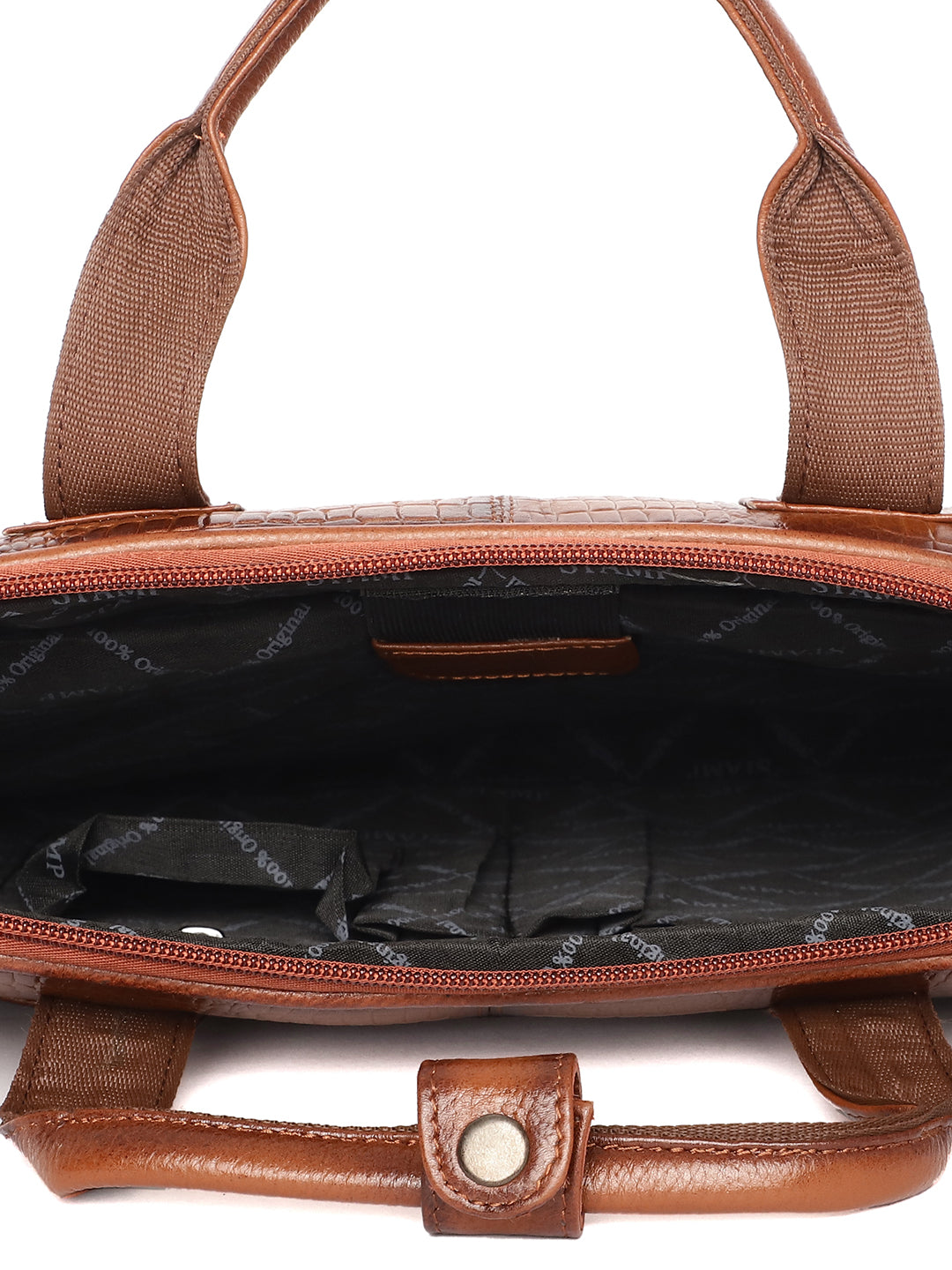 Tan Leather Laptop / Office Bags ZP12136 - The Heels India