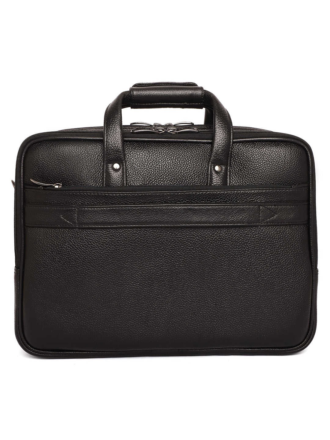 Black Leather Laptop / Office Bags ZP12137 - The Heels India