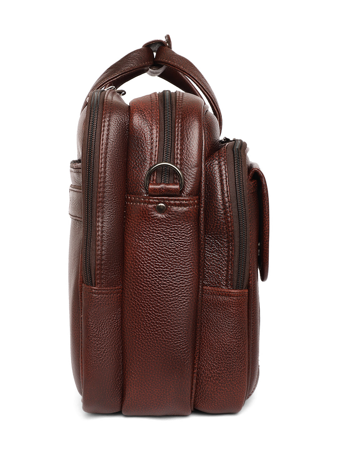 Brown Leather Laptop / Office Bags ZP12137 - The Heels India
